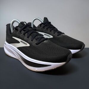 Brooks Ghost 17 Running Shoes Womens 8 Black White 1204311B090 DNA LOFT v3